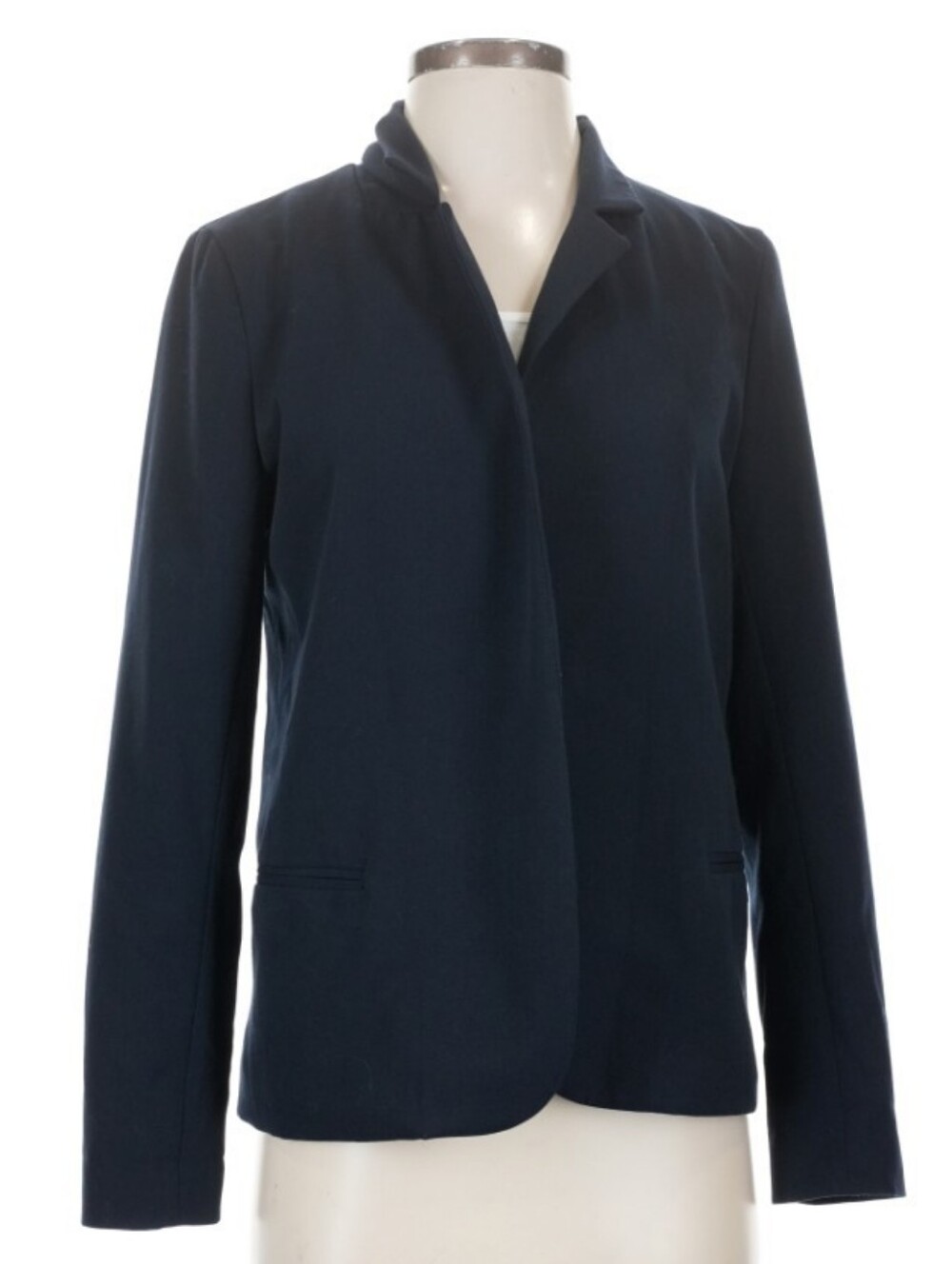 Necessary Objects Navy Blue Blazer Jacket Suit Coat Women's Size Small